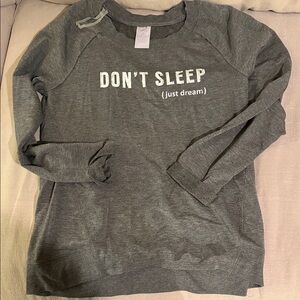 Women’s Gray 'Don't Sleep (just dream)' Pajama Top